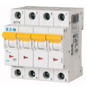 Eaton PLSM-C25/4 MW Miniature Circuit Breaker 25A
