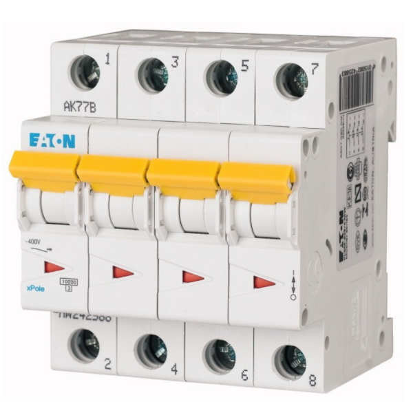 Eaton PLSM-C25/4 MW Miniature Circuit Breaker 25A